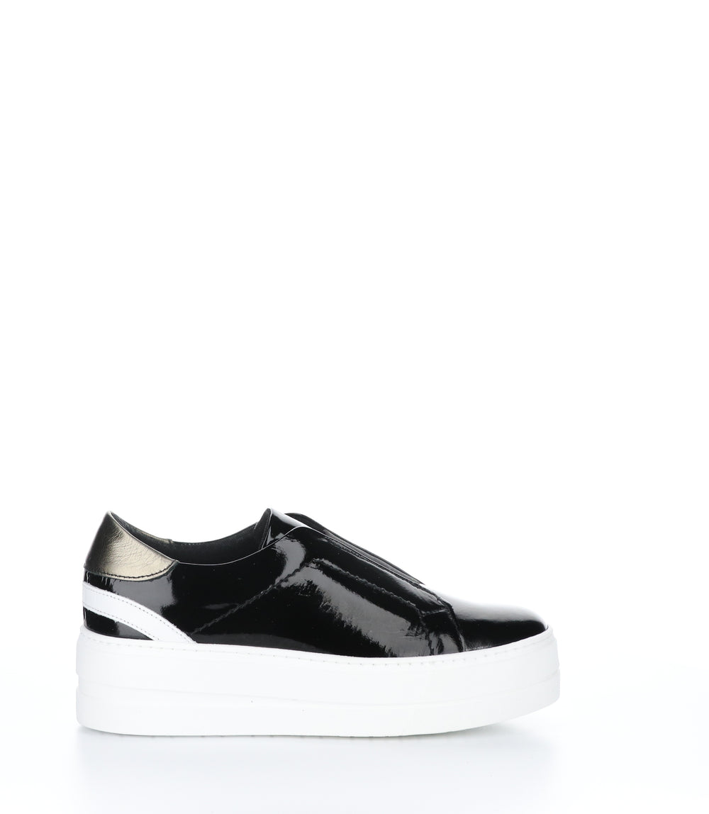 MONA BLACK/WHITE/PEWTER Slip-on Shoes