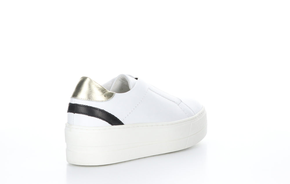 MONA White Slip-on Shoes