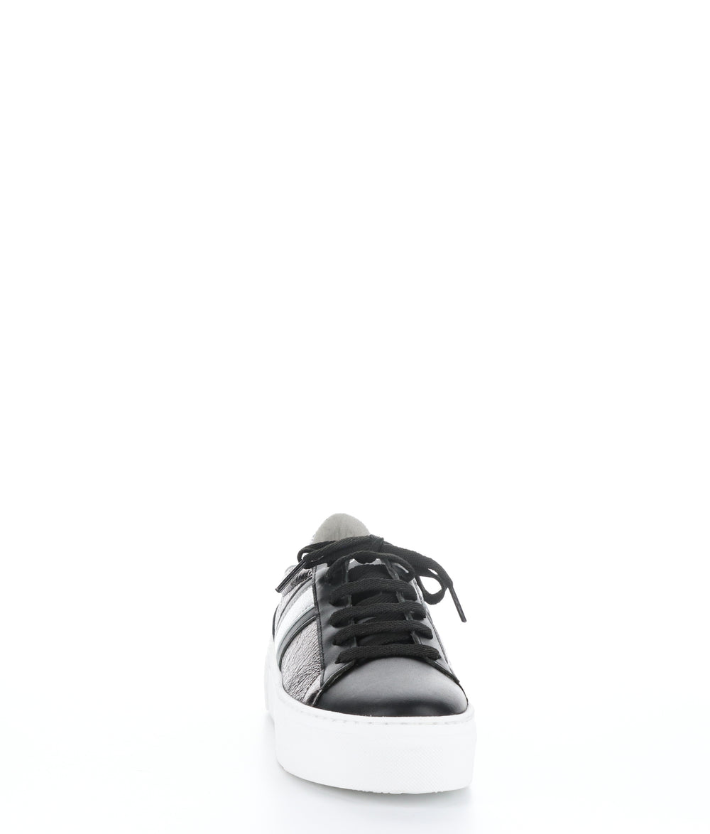MONIC BLACK/GREY/SILVER Lace-up Trainers