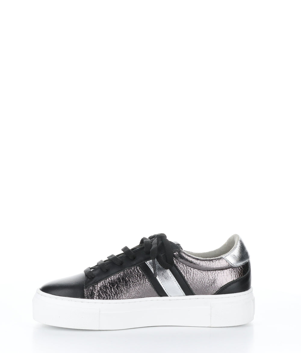 MONIC BLACK/GREY/SILVER Lace-up Trainers