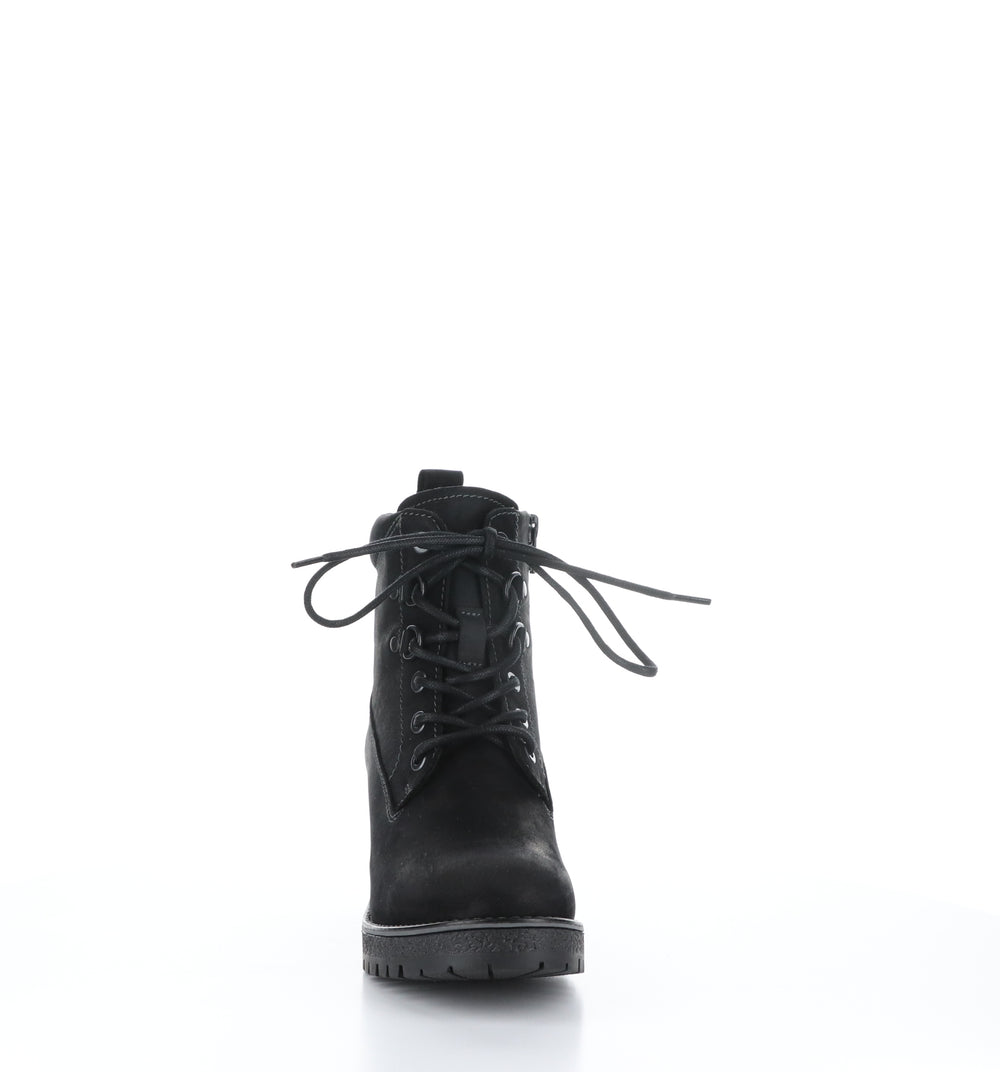 MOREL Black Zip Up Ankle Boots