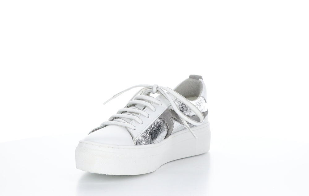 OLARY Silver Lace-up Shoes