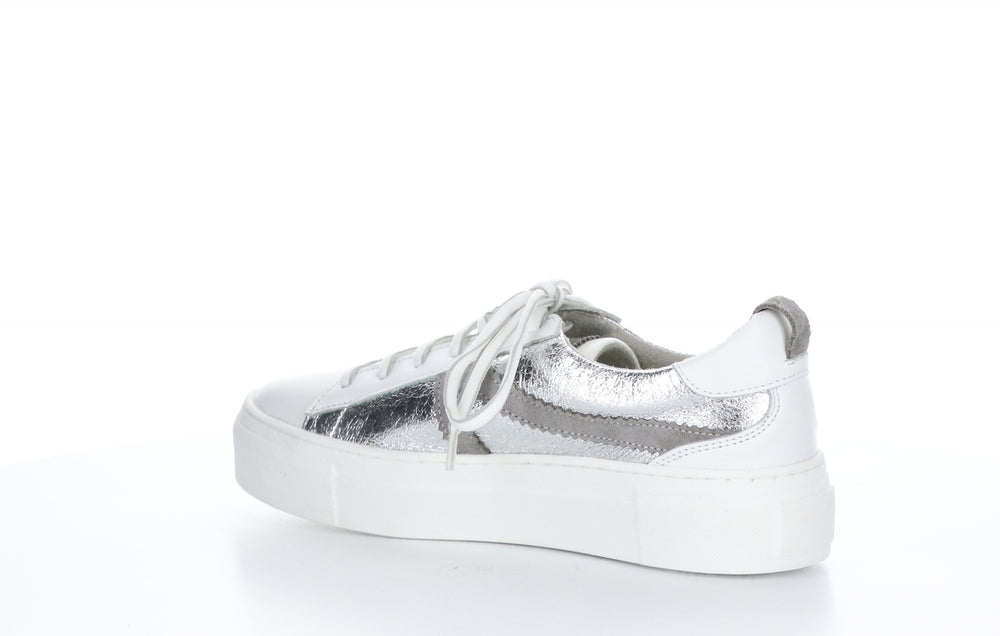 OLARY Silver Lace-up Shoes