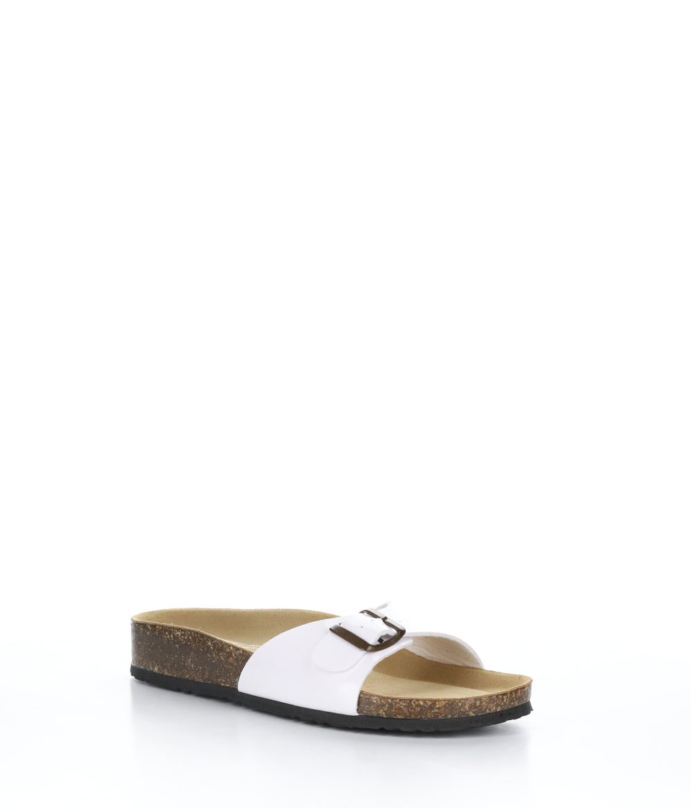 PAST WHITE Buckle Sandals
