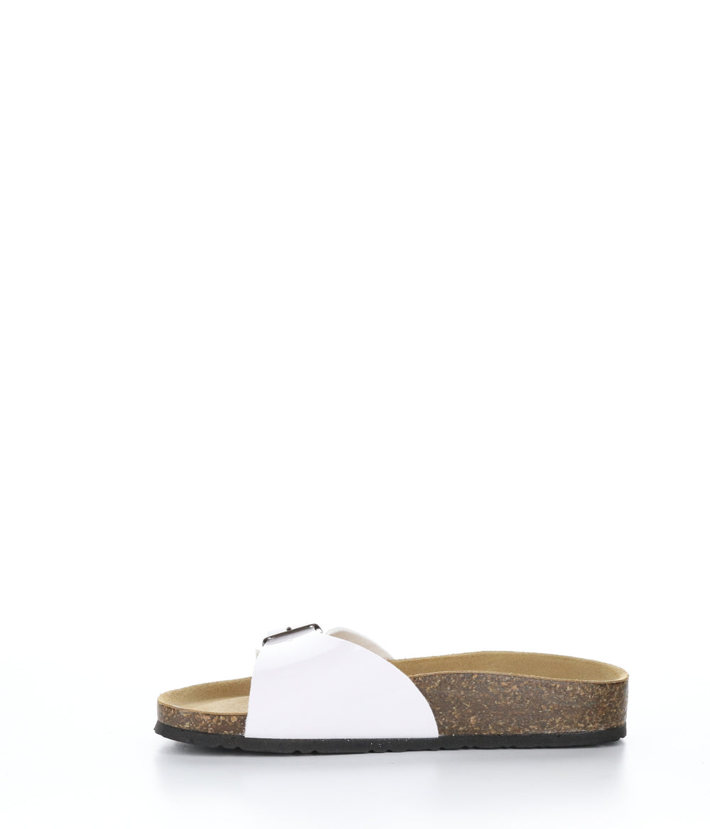 PAST WHITE Buckle Sandals