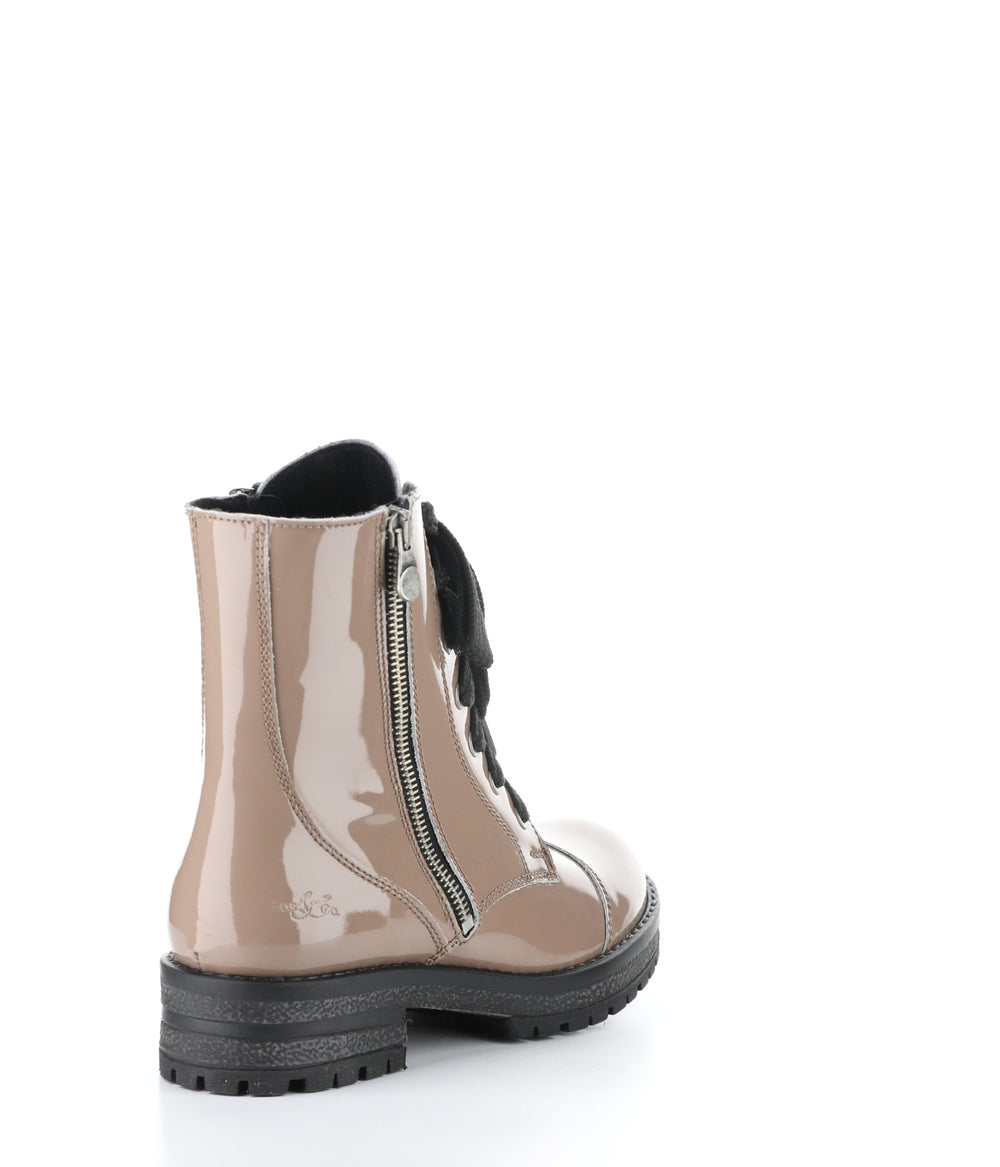 PAULIE CAPPUCCINO Round Toe Boots