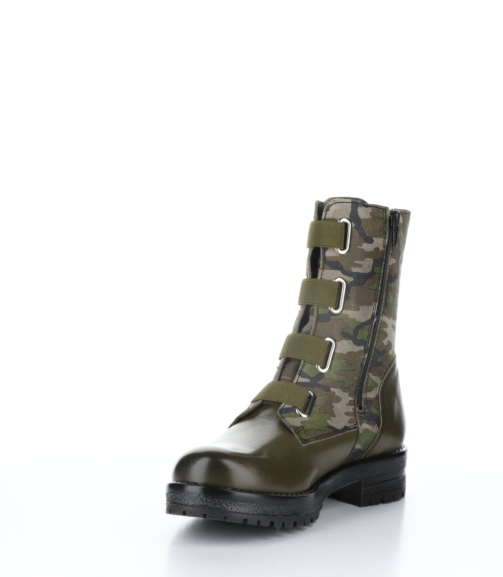 PAUSE Olive Zip Up Boots