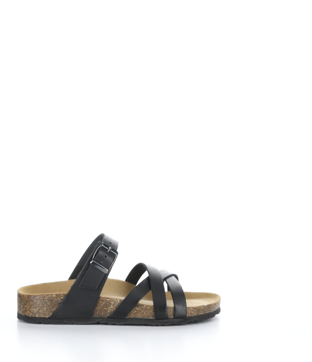 PISCES BLACK Strappy Sandals