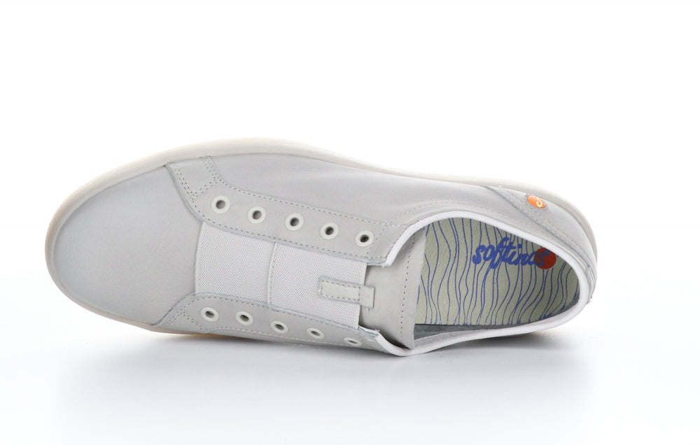 RION647SOF Smooth Light Grey Slip-on Trainers