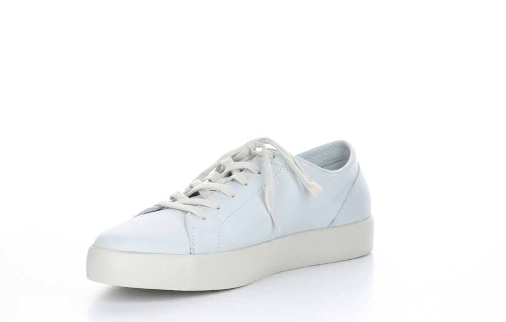 ROSS594SOF Smooth White Lace-up Trainers