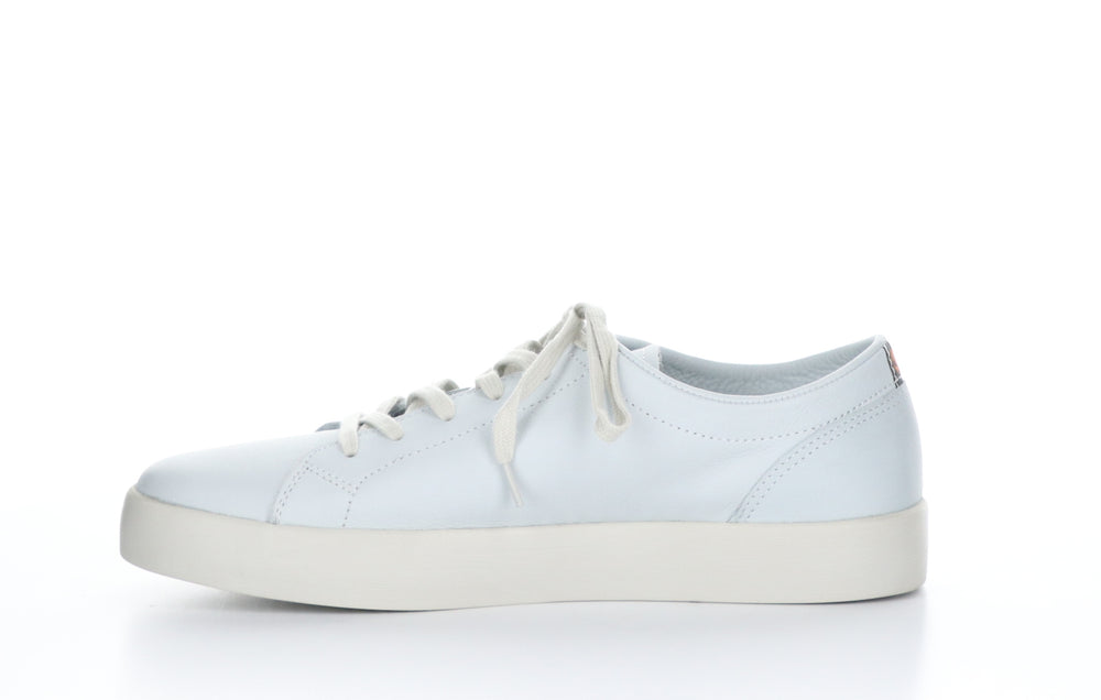 ROSS594SOF Smooth White Lace-up Trainers