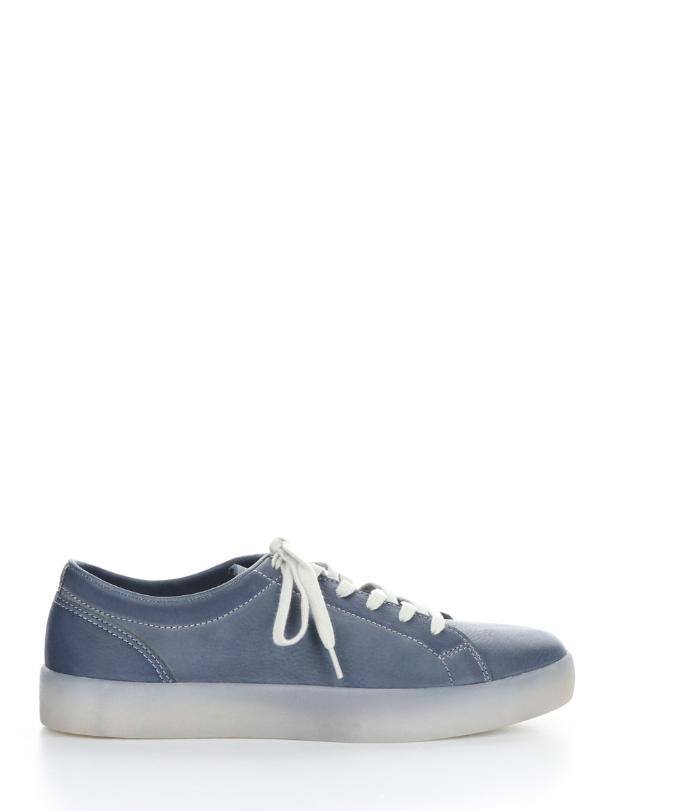 ROSS594SOF Washed Navy Lace-up Trainers