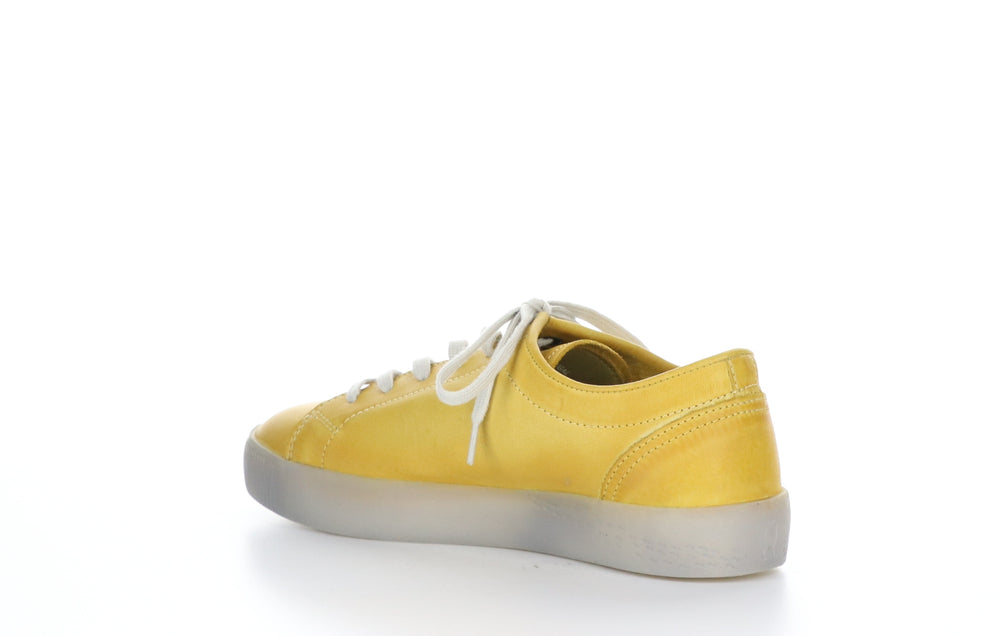 SADY584SOF Washed Yellow Lace-up Trainers