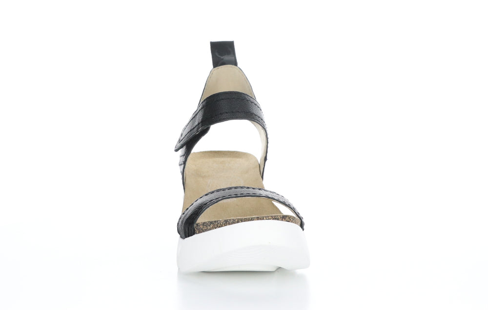 SENA580FLY Mousse Black (Black St.) Velcro Sandals