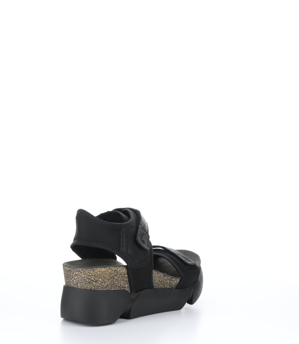 SIGO727FLY Stretch/Cupido Black Velcro Sandals