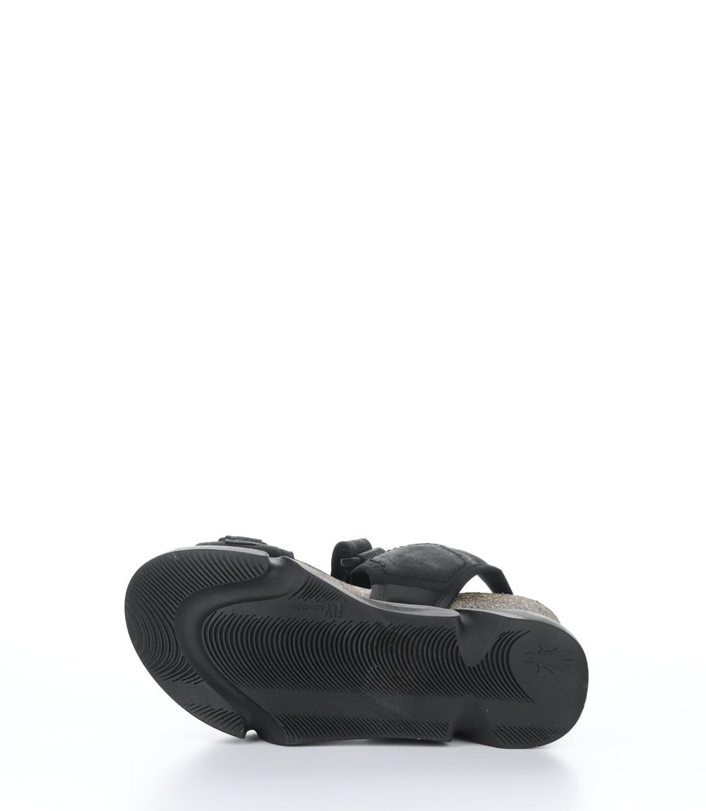 SIGO727FLY Stretch/Cupido Black Velcro Sandals