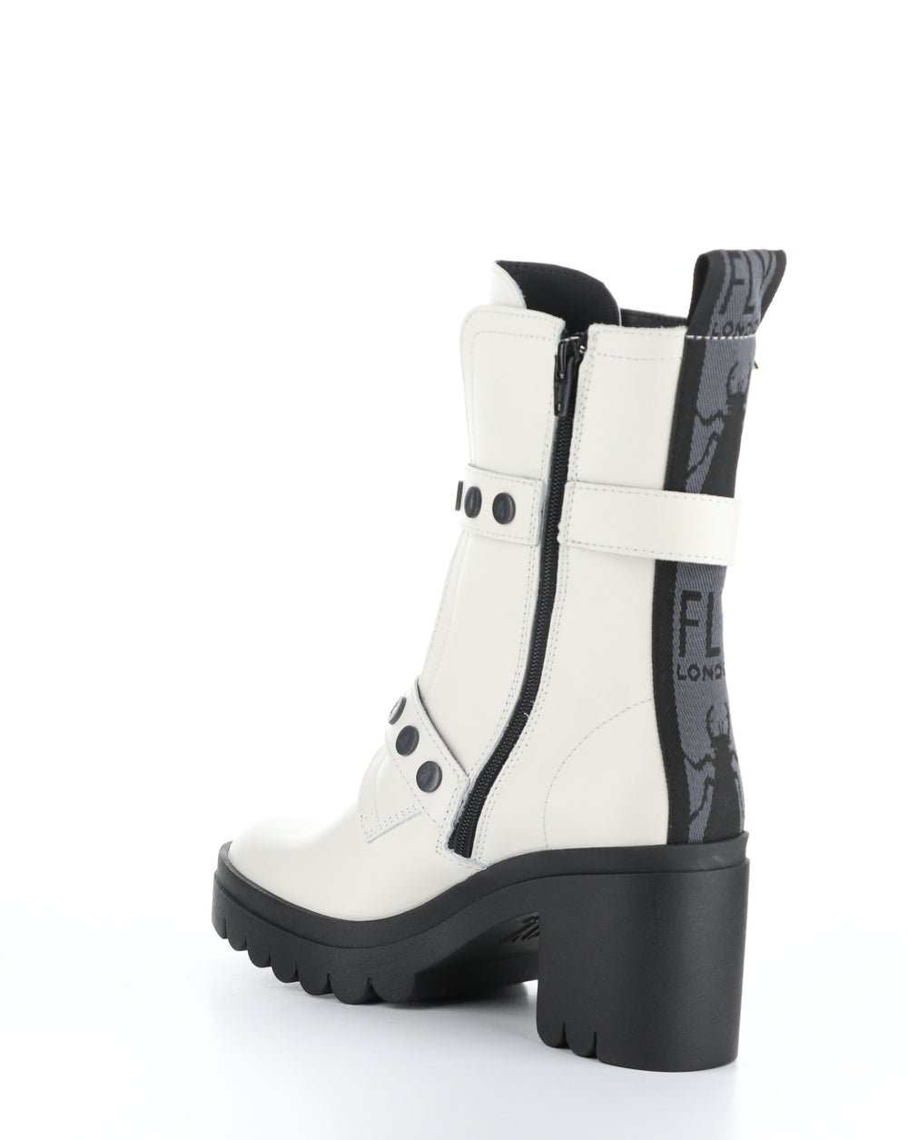 TAMA888FLY 001 OFF WHITE Round Toe Boots