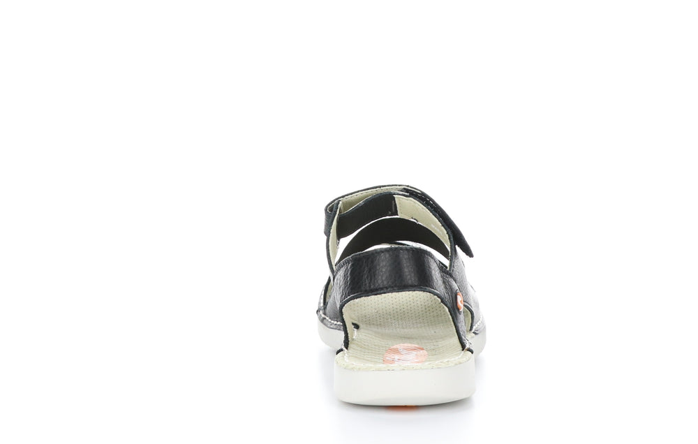 TIAN636SOF Black Velcro Sandals