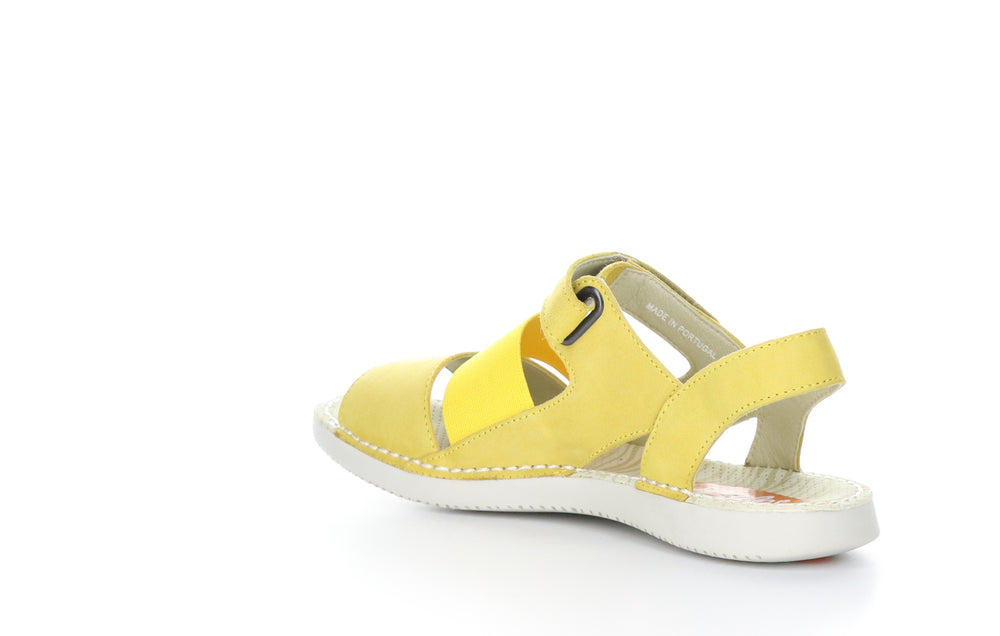 TIAN636SOF Bright Yellow Velcro Sandals