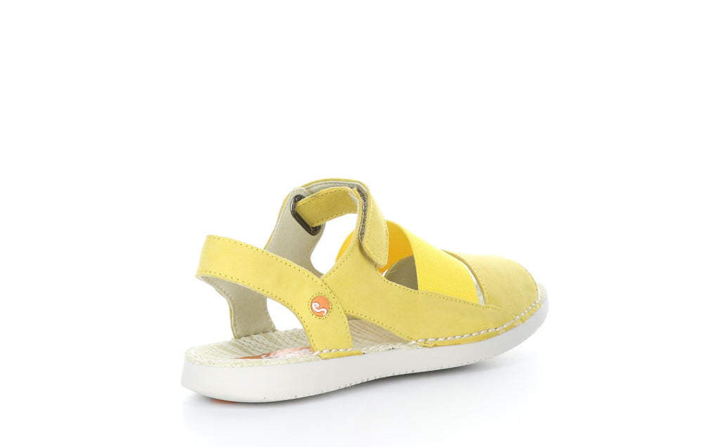 TIAN636SOF Bright Yellow Velcro Sandals