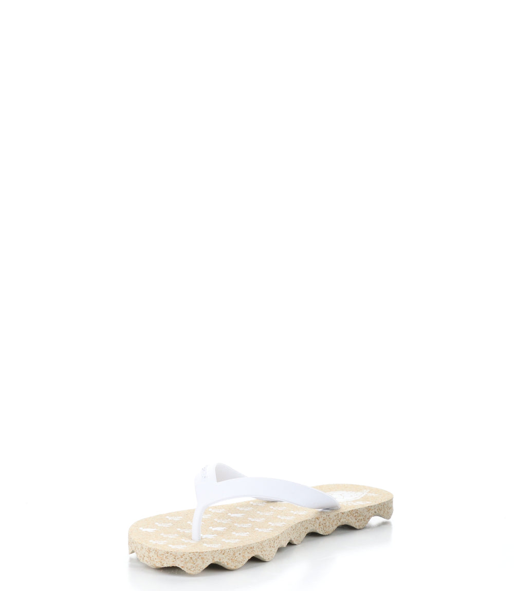 TURTLE118ASPM NATURAL/WHITE Round Toe Shoes