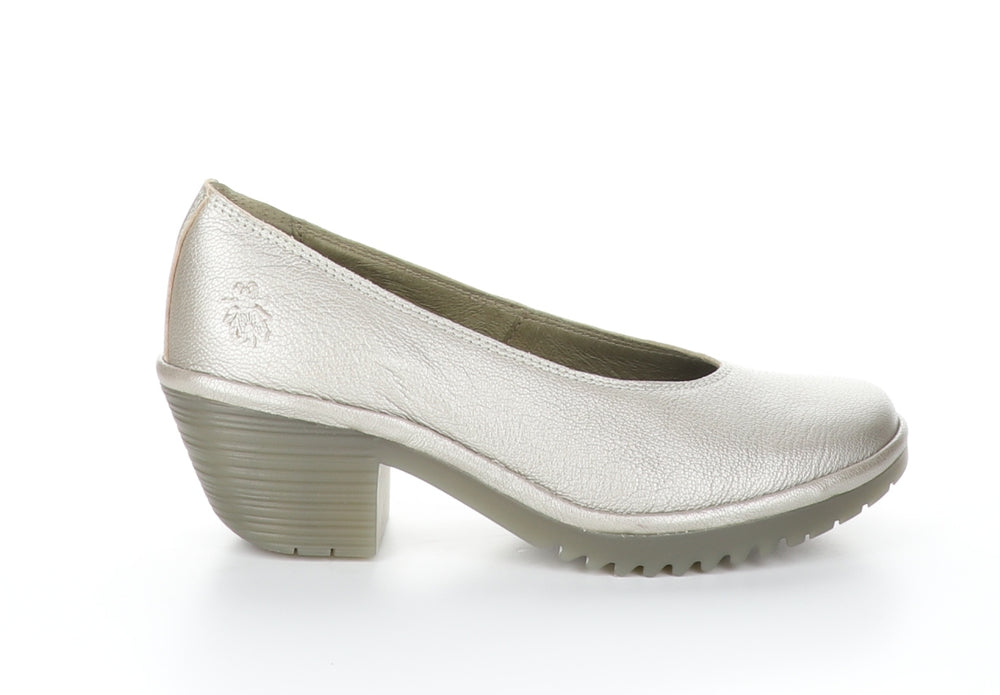 WALO988FLY Silver Round Toe Pumps Shoes