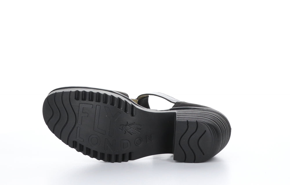 WHIZ299FLY Cupido/Mousse Black T-Strap Sandals