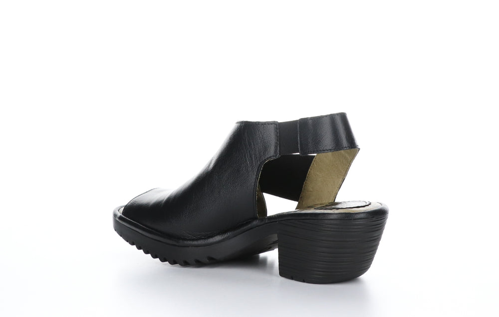 WILY300FLY Mousse Black Open Toe Sandals