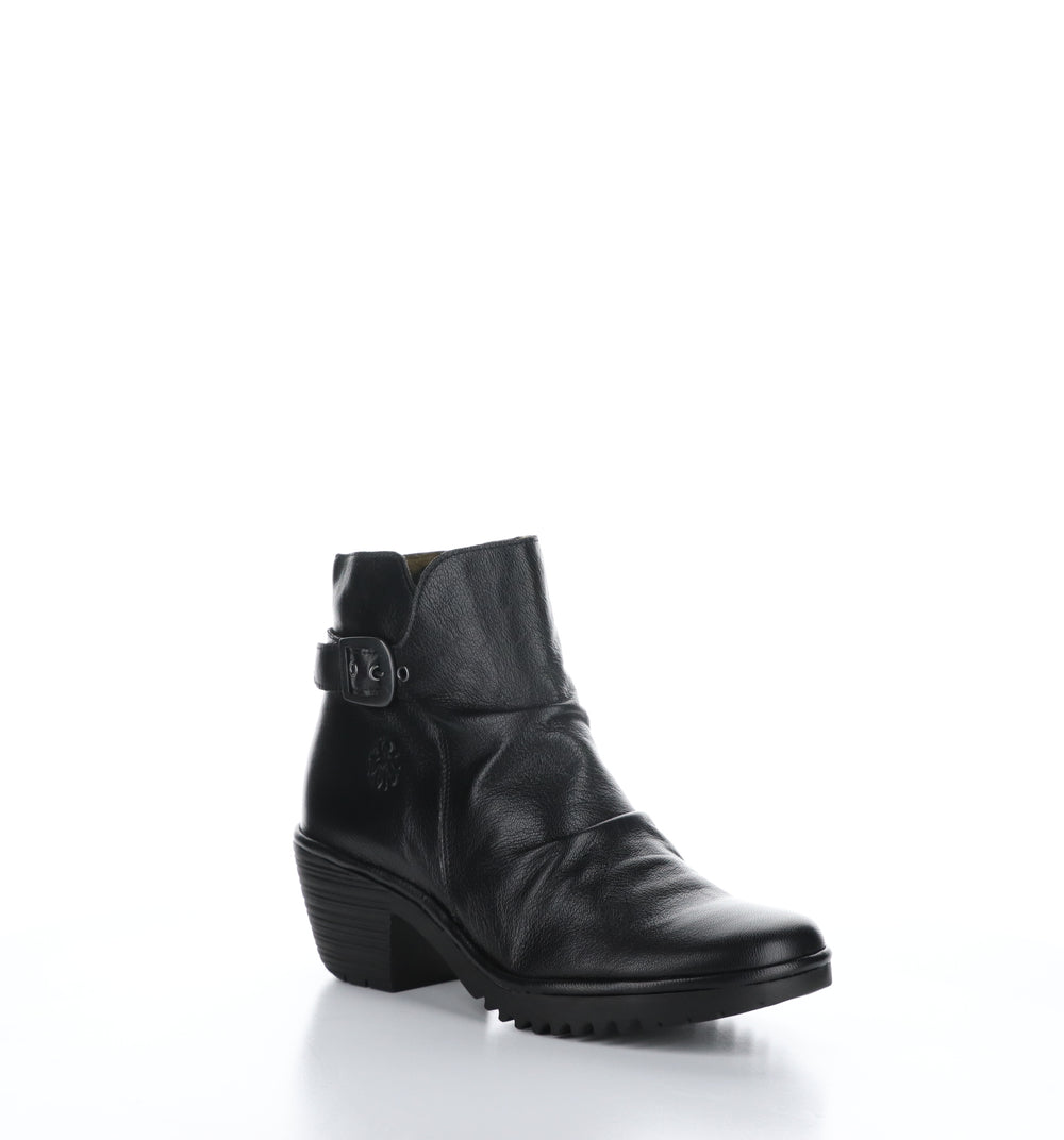 WINA346FLY Black Zip Up Ankle Boots