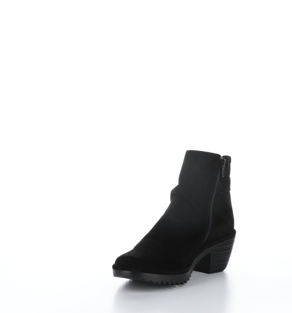 WINA346FLY Black Zip Up Ankle Boots