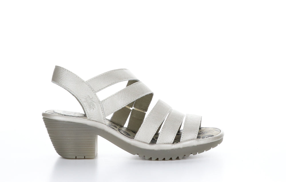 WOZE118FLY Borgogna Silver Strappy Sandals