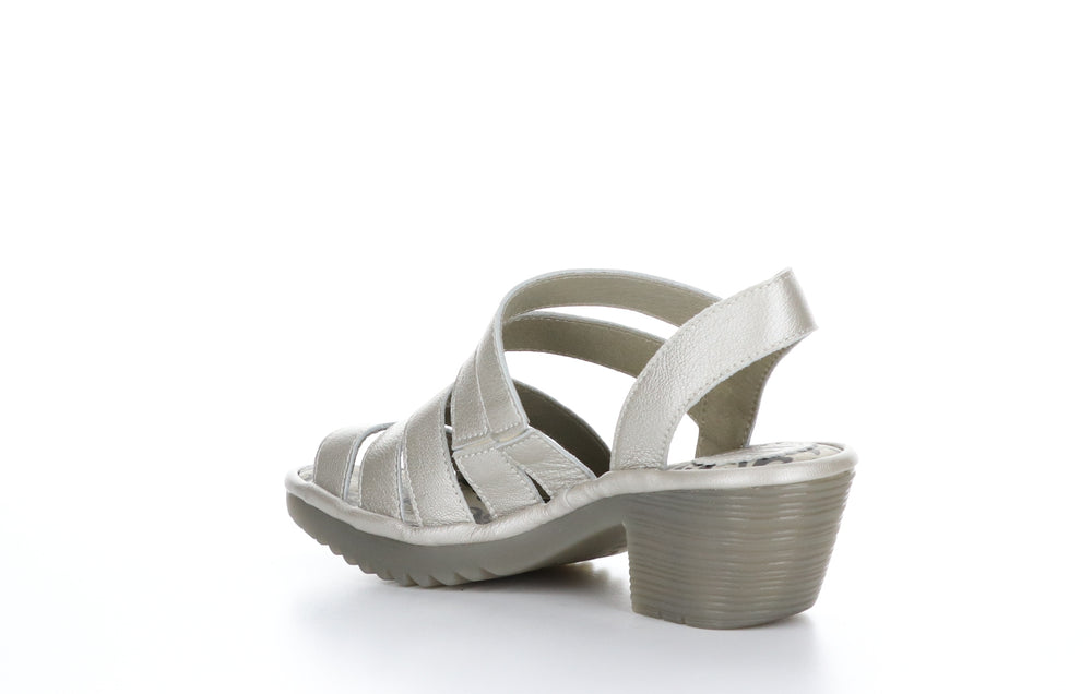 WOZE118FLY Borgogna Silver Strappy Sandals