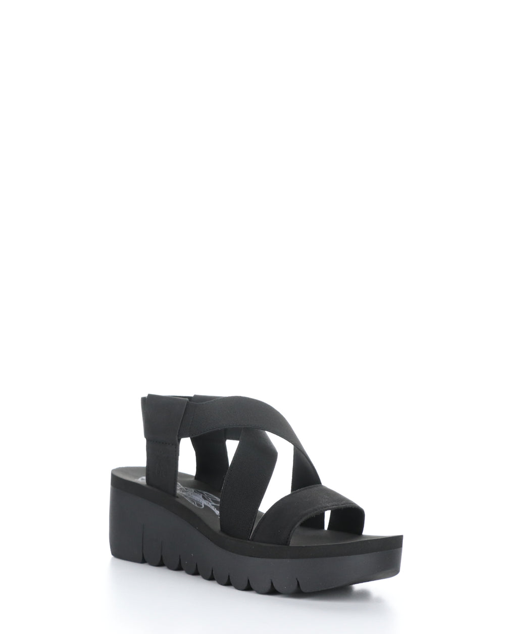 YABY922FLY 000 BLACK Elasticated Sandals