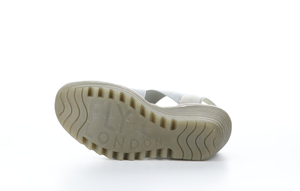 YAJI888FLY Borgogna Silver Crossover Sandals