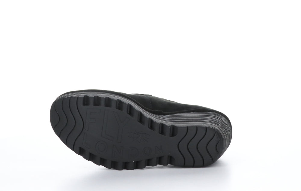 YASI682FLY Black Wedge Shoes