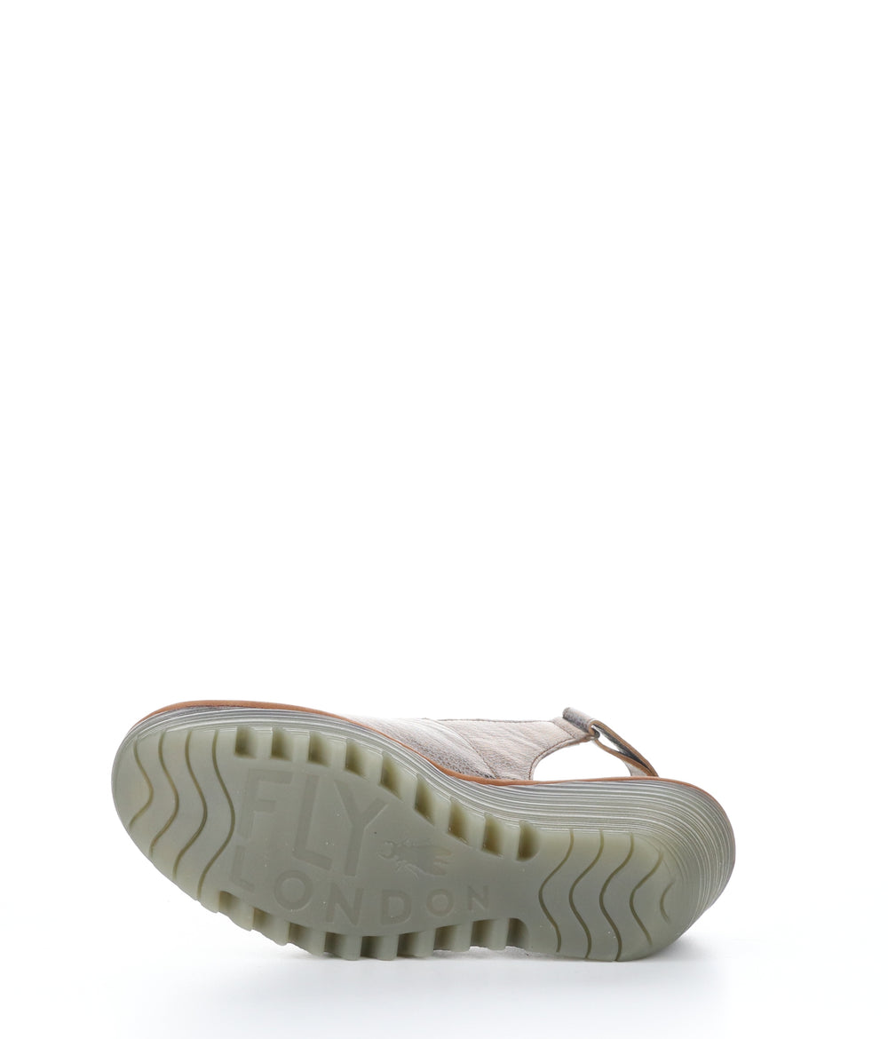 YEAY387FLY 001 BRONZE/TAN Velcro Sandals