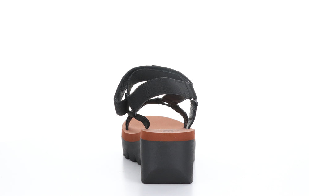 YEFA726FLY Cupido Black (Brick) Velcro Sandals