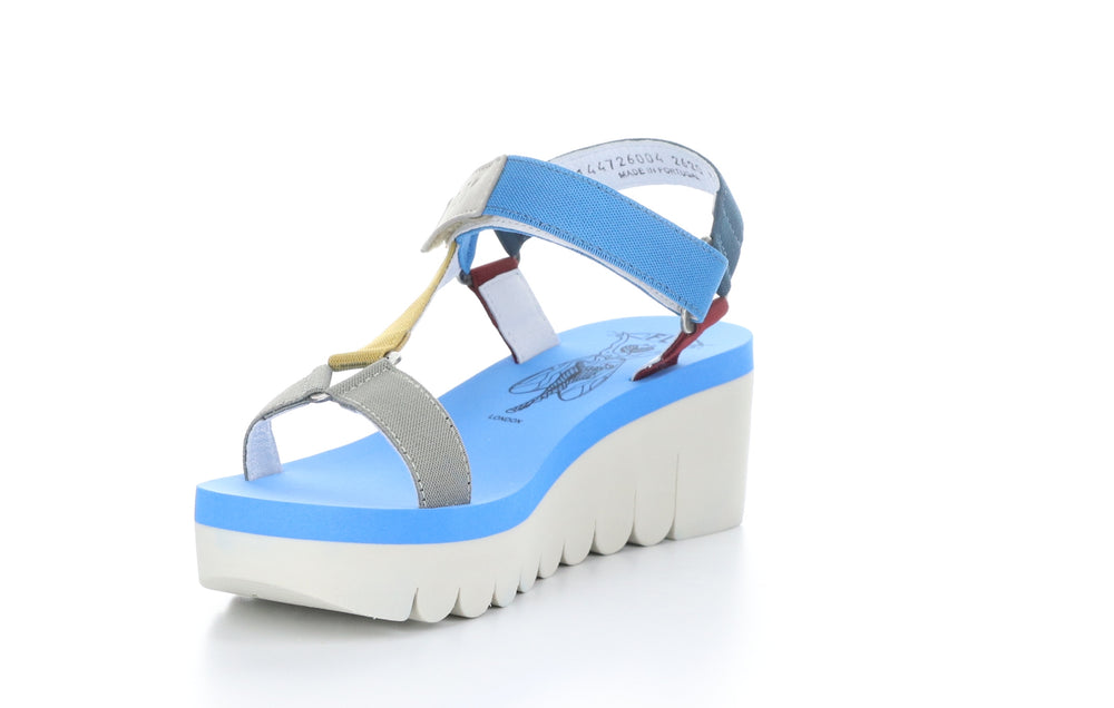 YEFA726FLY Cupido Multi (Azure) Velcro Sandals