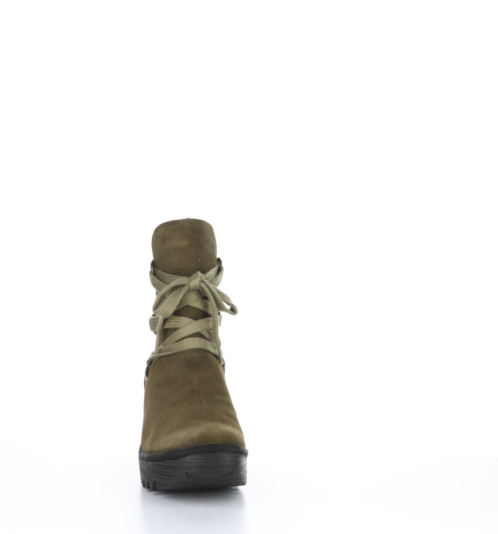 YESI340FLY Sludge/Olive Round Toe Boots
