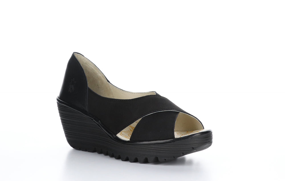 YOMA307FLY Cupido/Mousse Black Open Toe Sandals